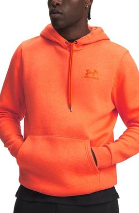 Under Armour UA Icon Fleece Hoodie in Orange Light Heather at Nordstrom, Size Xxx-Large