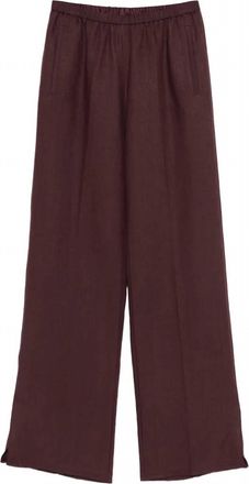 Forte_Forte Womens Chic Linen Gauze Pleated Pant In Fondant