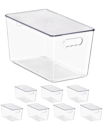 Sorbus 8-Pack Xl Stackable Storage Containers