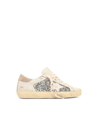 Golden Goose White Super Star Leather Sneakers