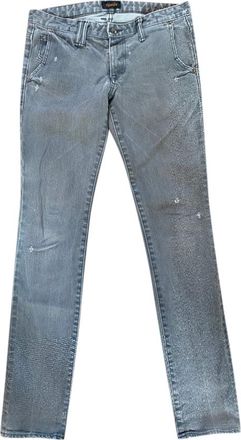 Chimala Grey Distressed Cuff Jeans Size 27/69