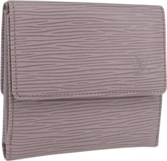 Louis Vuitton Pre-owned Wallets, female, Purple, Size: ONE SIZE Pre-owned Epi Leather Wallet