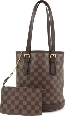 Louis Vuitton Marais Bucket Damier Brown Canvas Handbag (Pre-Owned)