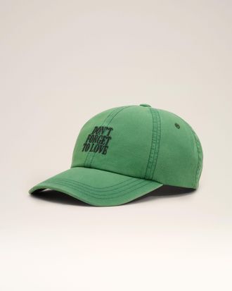 Ami Green cotton Dont forget to love cap Green - OS - Unisex