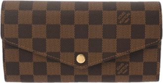 Louis Vuitton Damier Brown Damier Canvas Damier Canvas Long Wallet (Bi-Fold) (Pre-Owned)