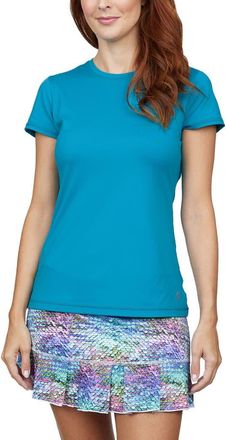 Sofibella UV Colors Short Sleeve Womens Tennis Shirt in Surfer at Nordstrom, Size X-Small