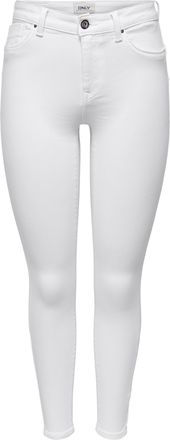 Only Skinny-fit-Jeans ONLY ONLPOWER MID SK PUSHUP DNM GEN730, Damen, Gr. XL, L&auml;nge 32, wei&szlig; denim, Denim/Jeans, Obermaterial: 92% Baumwolle, 6% Polyester, 