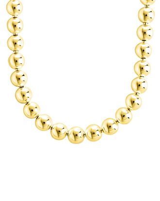Sterling Forever 14K Gold Basia Dainty Beaded Chain Necklace
