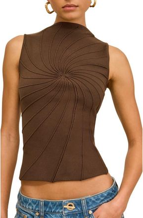 Cult Gaia Micah Seamed Sleeveless Top in Luwak at Nordstrom, Size X-Small