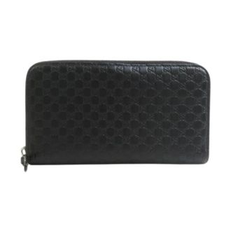 Gucci Pre-owned Wallets, unisex, Black, Size: ONE SIZE Pre-owned Long wallet (bi-fold)