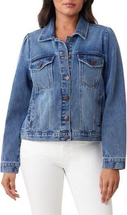 Kensie Puff Sleeve Crop Denim Jacket in Melbourne at Nordstrom Rack, Size X-Large