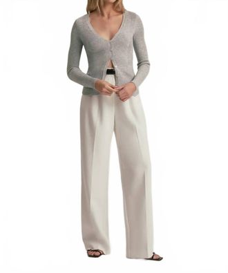 Favorite Daughter Serena Cardigan Top In Melange Grey