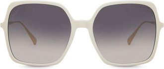 Max & Co. MO0010 21B Womens Sunglasses White Size 57