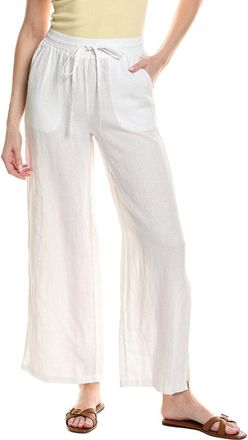 Bella Dahl Side Slit Wide Leg Linen Pant