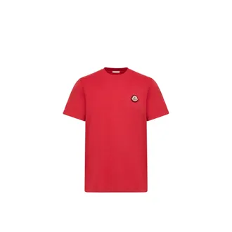 Moncler Moncler Logo Cotton Jersey T-shirt, Men, Red, Size: Xxl