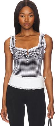 Free People Womens Free People Cassie Bodysuit Black Cotton Scoop Neck One Piece RED1345