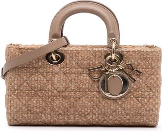 Dior Pre-owned Womens Lady Top Handle Canvas Bag - Brown Textile - One Size