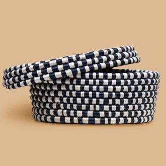 Indego Africa Lidded Storage Boxes - Set of 2 in Navy at Nordstrom