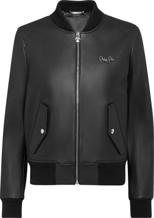 Philipp Plein Bomber Leather Jacket