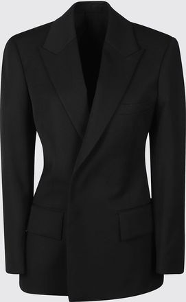 Bottega Veneta Double-Breasted Slim Fit Wool Blazer with Peak Lapels
