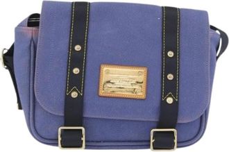 Louis Vuitton Pre-owned Cross Body Bags, female, Blue, Size: ONE SIZE Pre-owned Antigua besace messenger bag