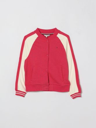 Tommy Hilfiger Bomber Varsity da bambino in cotone con logo ricamato