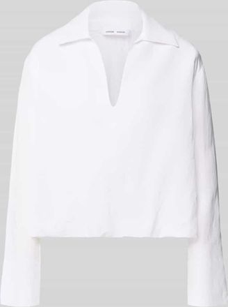 Sams&oslash;e & Sams&oslash;e Regular Fit Bluse aus Viskose mit V-Ausschnitt Modell DAPHNE in Weiss, Gr&ouml;&szlig;e XL