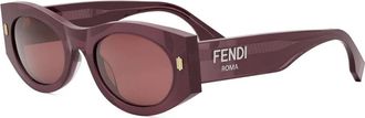 Fendi Optisch Montuur - unisex - Zonnebrillen - Rood - ONE Size - Accessoires
