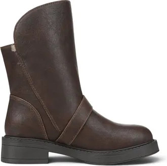 Blowfish Womens Brown Faux Leather Winter Biker Boots - Venice-Cozy