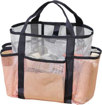 Generic Mesh Beach Bag for Women,Multi-Pocket Mesh Bag - Lightweight Beach Travel Sunscreen Organizer Bag Sunglasses Swimsuits Towels Hats Clothing Scarves To