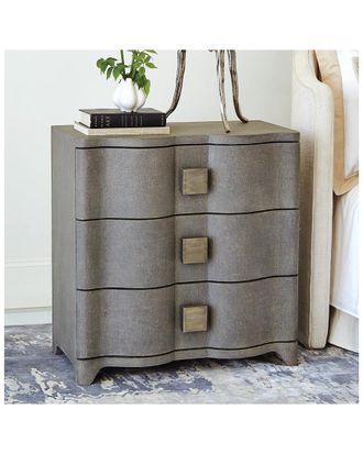 Global Views Toile Linen Bedside Chest