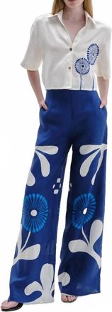 Cala de la Cruz Toya Wide Leg Pants In Giardino