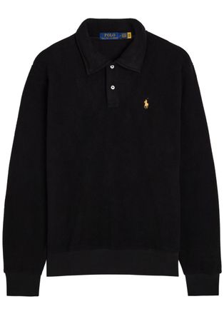 Polo Ralph Lauren Logo Cable-knit Wool and Cashmere-blend Jumper - Black - Xxl
