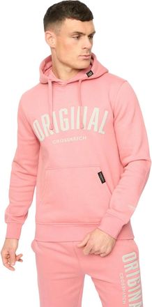 Crosshatch Heren Kensby Hoodie (Roze)