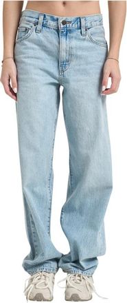 Levi's Baggy Dad Jeans - Dames - Loose Fit Jeans - Blauw - W25 L31 - Katoen - Jeans