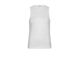 Dante6 Tops, Dames, Wit, M, Katoen, Jovie Fine Rib Crewneck Tanktop