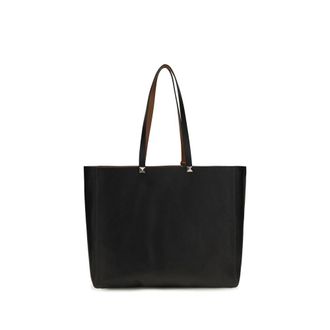Valentino Garavani Black Calf Leather Bos Taurus Shoulder Mens Bag