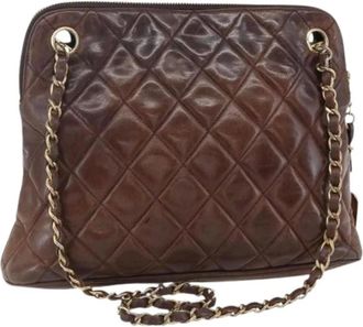 Chanel Pre-owned Shoulder Bags, female, Brown, Size: ONE SIZE Pre-owned Vintage Shoulder Bag