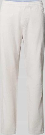 Tom Tailor Gerade Hose aus Leinen-Baumwoll-Mix in Beige, Gr&ouml;&szlig;e XXXL