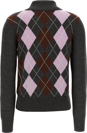 Self Portrait Womens Gray Wool Cardigan Clothing