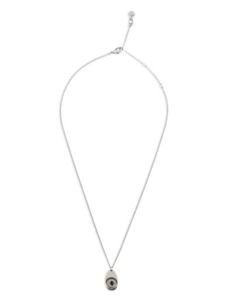 Christophe Lemaire Cat Eye pendant necklace - Silver
