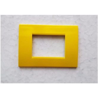 Trade Shop Trade Shop - Placca Placche Placchete Compatibili Living Light In Abs 3 4 7 Posti Colorate - Amarillo