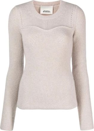 Isabel Marant Truien & Vesten, Dames, Beige, S, Wol, Brumea Shirt