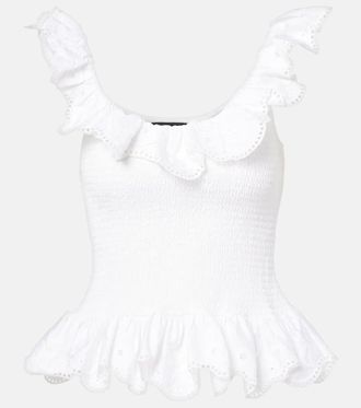 Susan Fang Ruffled cotton top