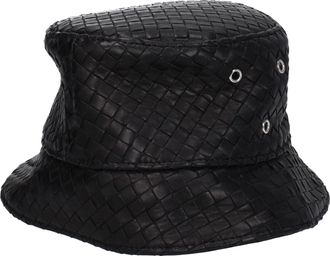 Bottega Veneta Cappelli Uomo Pelle Nero