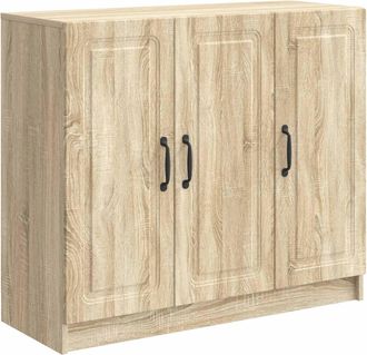 vidaXL Aparador Roble Sonoma 89 X 34,5 X 77 Cm Madera De Ingenier&iacute;a Vidaxl