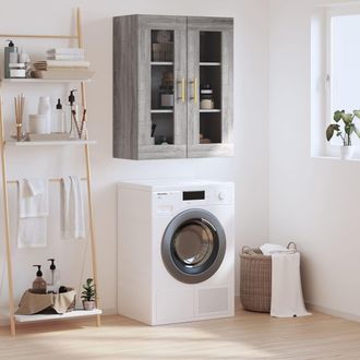 vidaXL Armario De Pared Gris Sonoma 69,5x34x90 Cm Vidaxl