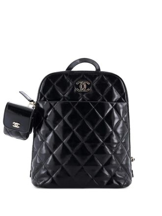 Chanel My Pocket Quilted Shiny Calfskin backpack - Zwart
