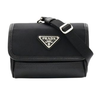 Prada Pre-owned Nylon 2way Mini Shoulder Bag - Dames - Pre-owned - Zwart - Maat: ONE Size Nylon