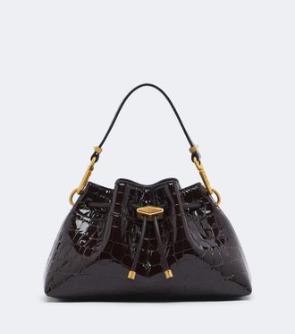 Jimmy Choo London Cinch Small patent leather top-handle bag